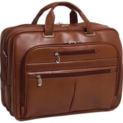 Torba MCKLEIN Rockford 17 cali Brązowy. Pomarańczowe torby na laptopa Mcklein, w paski. Za 1017,99 zł.