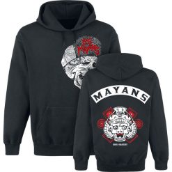 Sons Of Anarchy Los Mayans Bluza z kapturem czarny. Czarne bejsbolówki męskie Sons Of Anarchy, l, z nadrukiem, z kapturem. Za 164,90 zł.