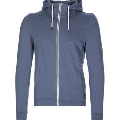 Bluza w kolorze niebieskoszarym. Niebieskie bluzy męskie Tom Tailor, m, bez wzorów, z bawełny, z kapturem, bez rękawów, bez kaptura. W wyprzedaży za 64,95 zł.