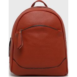 Answear - Plecak. Pomarańczowe plecaki damskie ANSWEAR, bez wzorów, ze skóry ekologicznej, eleganckie. Za 99,90 zł.