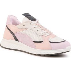 Sneakersy ECCO - ST.1 W 83627351889 Blossom Rose/Black/White/Rose Dust. Różowe półbuty damskie ecco, na co dzień, bez wzorów, ze skóry, bez obcasa, bez zapięcia. W wyprzedaży za 499,00 zł.