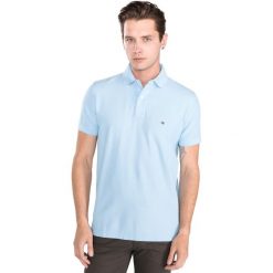 Tommy Hilfiger Polo Koszulka Niebieski. Niebieskie podkoszulki męskie s, z bawełny. Za 378,95 zł.