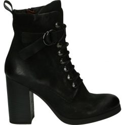 Botki - 590201 NERO. Brązowe botki damskie skórzane marki Venezia. Za 559,00 zł.