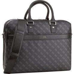 Torba na laptopa GUESS - HM6360 POL81 BLA. Czarne plecaki męskie marki Guess, z aplikacjami, ze skóry ekologicznej. Za 599,00 zł.