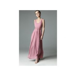 SUKIENKA ETTA - DIRTY PINK. Różowe sukienki damskie marki Madnezz, s, w paski, z elastanu, bez kołnierzyka, bez rękawów. Za 229,00 zł.