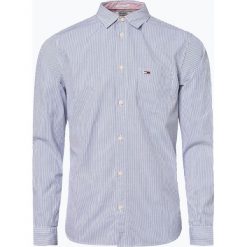 Tommy Jeans - Koszula męska, niebieski. Niebieskie koszule męskie Tommy Jeans, xxl, w paski, z bawełny, bez kołnierzyka, bez rękawów. Za 359,95 zł.