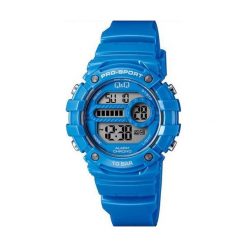 Zegarek Q&Q Damski M154-006 Dual Time niebieski. Niebieskie zegarki damskie Q&Q. Za 99,00 zł.