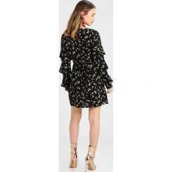 Sukienki: Fashion Union Petite AMALIA WRAP DRESS Sukienka letnia black