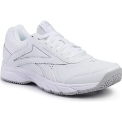 Buty Reebok - Work N Cushion 4.0 FU7354 White/Cdgry2/White. Białe półbuty męskie Reebok, na co dzień, bez wzorów, ze skóry ekologicznej, klasyczne, bez zapięcia. W wyprzedaży za 159,00 zł.