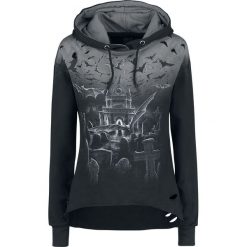 Spiral Nightshift Bluza z kapturem damska czarny. Czarne bluzy rozpinane damskie Spiral, l, z kapturem. Za 114,90 zł.