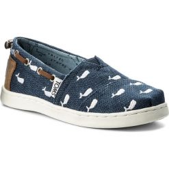 Półbuty TOMS - Bimini 10011566 Navy Whale. Niebieskie półbuty dziewczęce Toms, bez zapięcia. W wyprzedaży za 149,00 zł.