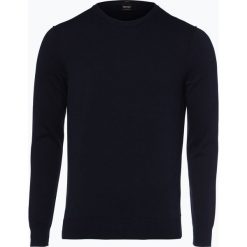 BOSS Casual - Sweter męski z dodatkiem kaszmiru – Kwasiros, niebieski. Niebieskie swetry klasyczne męskie marki BOSS Casual, m, z kaszmiru, casualowe. Za 179,95 zł.
