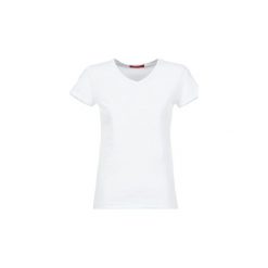 T-shirty z krótkim rękawem BOTD EFLOMU. Białe t-shirty damskie marki BOTD, xl, bez wzorów, bez kołnierzyka. Za 39,00 zł.