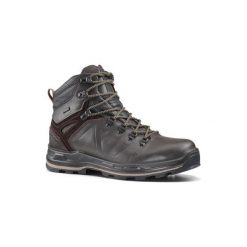 Buty trekkingowe wysokie TREK 500 męskie. Pomarańczowe buty trekkingowe męskie FORCLAZ, z poliesteru, bez zapięcia, trekkingowe. Za 399,99 zł.