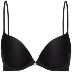 Biustonosz push-up Triumph Body Make-Up Essential 10161797. Czarne biustonosze Triumph, bez wzorów, z elastanu. W wyprzedaży za 139,00 zł.