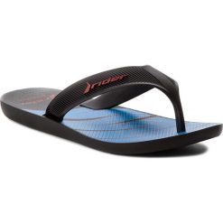 Klapki męskie: Japonki RIDER – Strike Plus Ad 11073 Black/Blue 21188