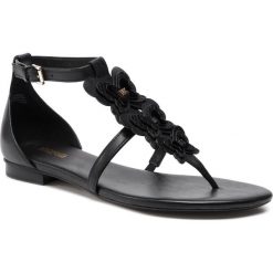 Sandały MICHAEL MICHAEL KORS - Felicity Thong 40S9FEFA1L Black. Czarne klapki damskie MICHAEL Michael Kors, bez wzorów, ze skóry, bez obcasa, na obcasie. W wyprzedaży za 449,00 zł.
