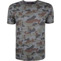 Trussardi Jeans T-shirt "Mimetic". T-shirty męskie Trussardi, z nadrukiem, z jeansu, z okrągłym kołnierzem. Za 149,00 zł.