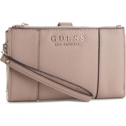Duży Portfel Damski GUESS - SWVE71 76570 TAUPE. Brązowe portfele damskie Guess, z aplikacjami, ze skóry ekologicznej. Za 279,00 zł.