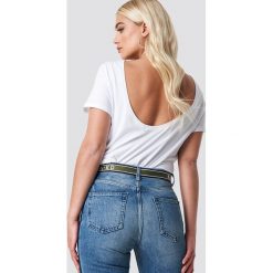 NA-KD T-shirt z odkrytymi plecami - White. Białe t-shirty damskie NA-KD, bez wzorów, z bawełny, z okrągłym kołnierzem. Za 52,95 zł.