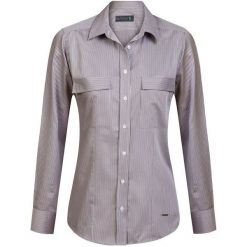 Sir Raymond Tailor Koszula Damska L Szary. Szare koszule damskie Sir Raymond Tailor, l, bez wzorów, z bawełny, eleganckie, bez kołnierzyka, bez rękawów. W wyprzedaży za 129,00 zł.