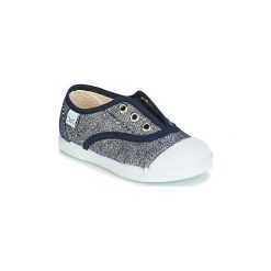 Buty Dziecko Citrouille et Compagnie JANOLIRE. Niebieskie trampki dziewczęce marki Citrouille et Compagnie, bez wzorów, bez zapięcia. Za 89,00 zł.