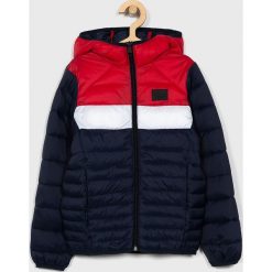 Jack & Jones - Kurtka dziecięca 128 - 164 cm. Niebieskie kurtki chłopięce Jack & Jones, bez wzorów, z poliesteru, krótkie, z kapturem. Za 189,90 zł.