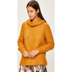 Answear - Sweter. Żółte swetry damskie ANSWEAR, s, bez wzorów, z wiskozy, bez rękawów. W wyprzedaży za 49,90 zł.