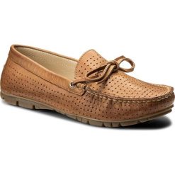 Mokasyny LASOCKI - RST-MARA-01 Carmel. Pomarańczowe mokasyny damskie marki Lasocki, ze skóry, na płaskiej podeszwie. Za 149,99 zł.