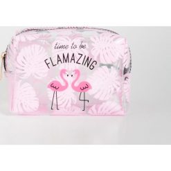 Kosmetyczka Flamazing - Biały. Białe kosmetyczki damskie Sinsay, bez wzorów. Za 14,99 zł.