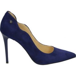 Czółenka - 4704 CAM BLU. Niebieskie buty ślubne damskie Venezia, ze skóry. Za 299,00 zł.