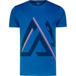 T-shirt BOGNER FOX. Niebieskie t-shirty męskie Bogner, z nadrukiem, z tkaniny, sportowe, z okrągłym kołnierzem. W wyprzedaży za 176,00 zł.