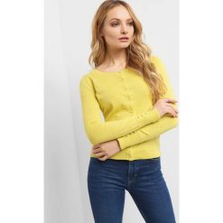 Sweter w groszki 3D. Różowe kardigany damskie Orsay, s, w grochy, z bawełny. Za 49,99 zł.