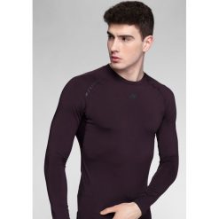 Longsleeve treningowy męski TSMLF272 - burgund. Czerwone t-shirty męskie marki 4f, m, z materiału, długie. Za 99,99 zł.