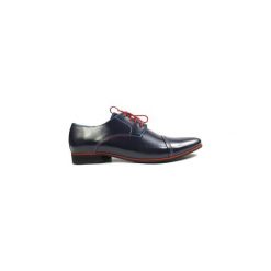 Granatowe buty wizytowe z czerwonymi wstawkami T36. Czerwone buty wizytowe męskie Faber - Obuwie męskie, ze skóry, na sznurówki. Za 269,10 zł.