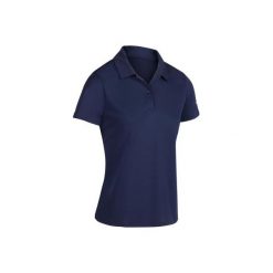 Koszulka polo tenis DRY 100 damska. Niebieskie koszulki damskie polo ARTENGO, bez wzorów, z poliesteru, bez rękawów. Za 19,99 zł.
