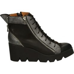 Botki - 4028 NERO-ARG. Czarne botki damskie skórzane marki Venezia. Za 249,00 zł.