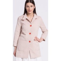 Trussardi Jeans - Płaszcz. Szare płaszcze damskie marki Trussardi Jeans, s, z bawełny. W wyprzedaży za 639,90 zł.