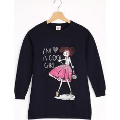 Swetry chłopięce: Granatowy Sweter Cool Girl