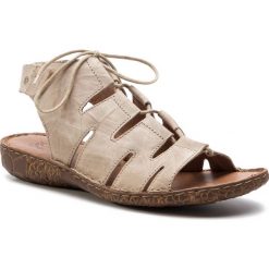 Sandały JOSEF SEIBEL - Rosalie 39 79539 95 230 Creme. Brązowe klapki damskie Josef Seibel, bez wzorów, ze skóry, bez obcasa. W wyprzedaży za 209,00 zł.