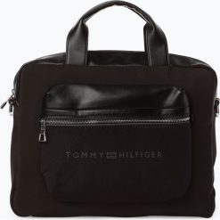 Tommy Hilfiger - Torba męska, czarny. Czarne torby na laptopa TOMMY HILFIGER, bez wzorów, eleganckie. Za 699,95 zł.