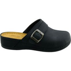 Saboty damskie T.Sokolski AS TS-807 CZ,Kolor czarny. Czarne klapki damskie Fly Soft, bez wzorów, bez obcasa. Za 48,99 zł.