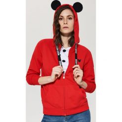 Bluza Mickey Mouse z uszami - Czerwony. Czerwone bluzy damskie marki House, l, z motywem z bajki. Za 99,99 zł.