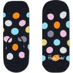 Happy Socks - Skarpety Big Dot Liner. Czarne skarpetki męskie Happy Socks, bez wzorów, z elastanu. Za 32,90 zł.