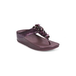Sandały FitFlop BOOGALOO TOE POST. Fioletowe sandały damskie FitFlop, bez wzorów, bez obcasa, bez zapięcia. W wyprzedaży za 295,20 zł.