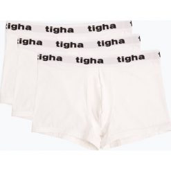 Tigha - Obcisłe bokserki męskie pakowane po 3 szt., biały. Białe bokserki męskie Tigha, bez wzorów. Za 149,95 zł.