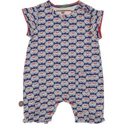 Rampers "Put A Little Love On Me" w kolorze granatowym ze wzorem. Niebieskie body niemowlęce 4 Funky Flavours Kids, bez wzorów, bez rękawów. W wyprzedaży za 77,95 zł.