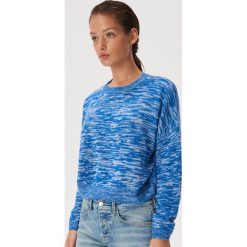 Krótki sweter ze wzorem - Wielobarwny. Swetry damskie Sinsay, s, bez wzorów, z krótkim rękawem, krótkie, bez kaptura. Za 49,99 zł.