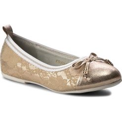Baleriny MAGIC LADY - CS16001 Złoty. Żółte baleriny dziewczęce marki Magic Lady, z materiału. Za 59,99 zł.