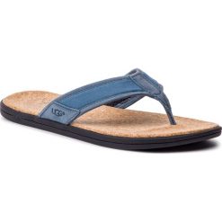 Japonki UGG - M Seaside Flip 1099749 M/Pfcb. Niebieskie klapki męskie Ugg, ze skóry. W wyprzedaży za 239,00 zł.